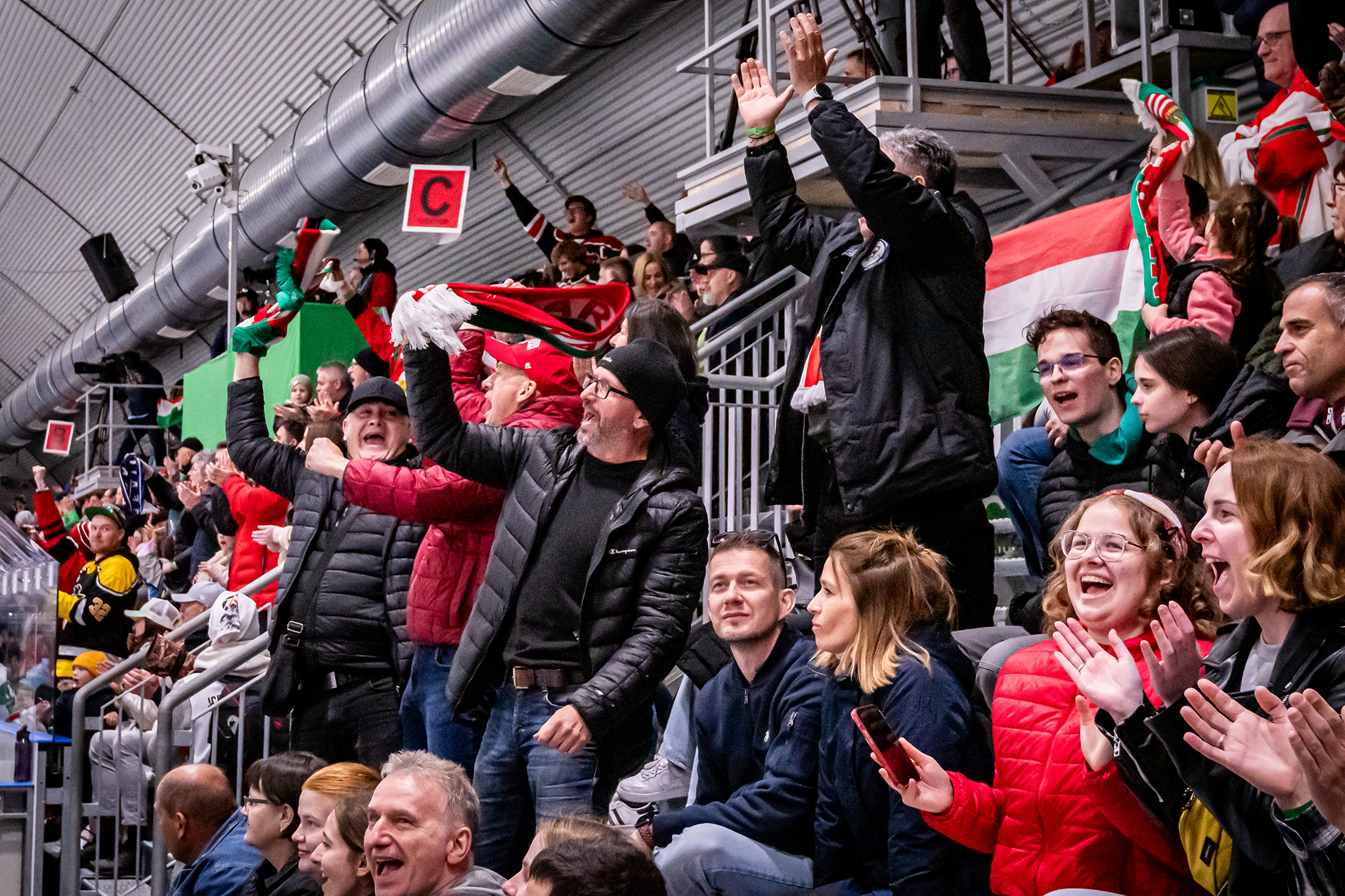 The Hungary–Norway ice hockey match attracted a packed arena at the Győr University Ice Sports Centre (Photos: András Adorján) The Hungary–Norway ice hockey match attracted a packed arena at the Győr University Ice Sports Centre (Photos: András Adorján)